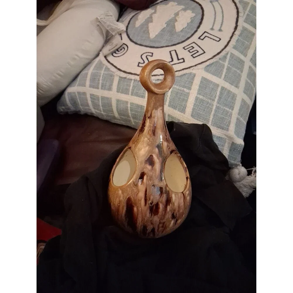 Ceramic Bird Feeder/Candle Holder